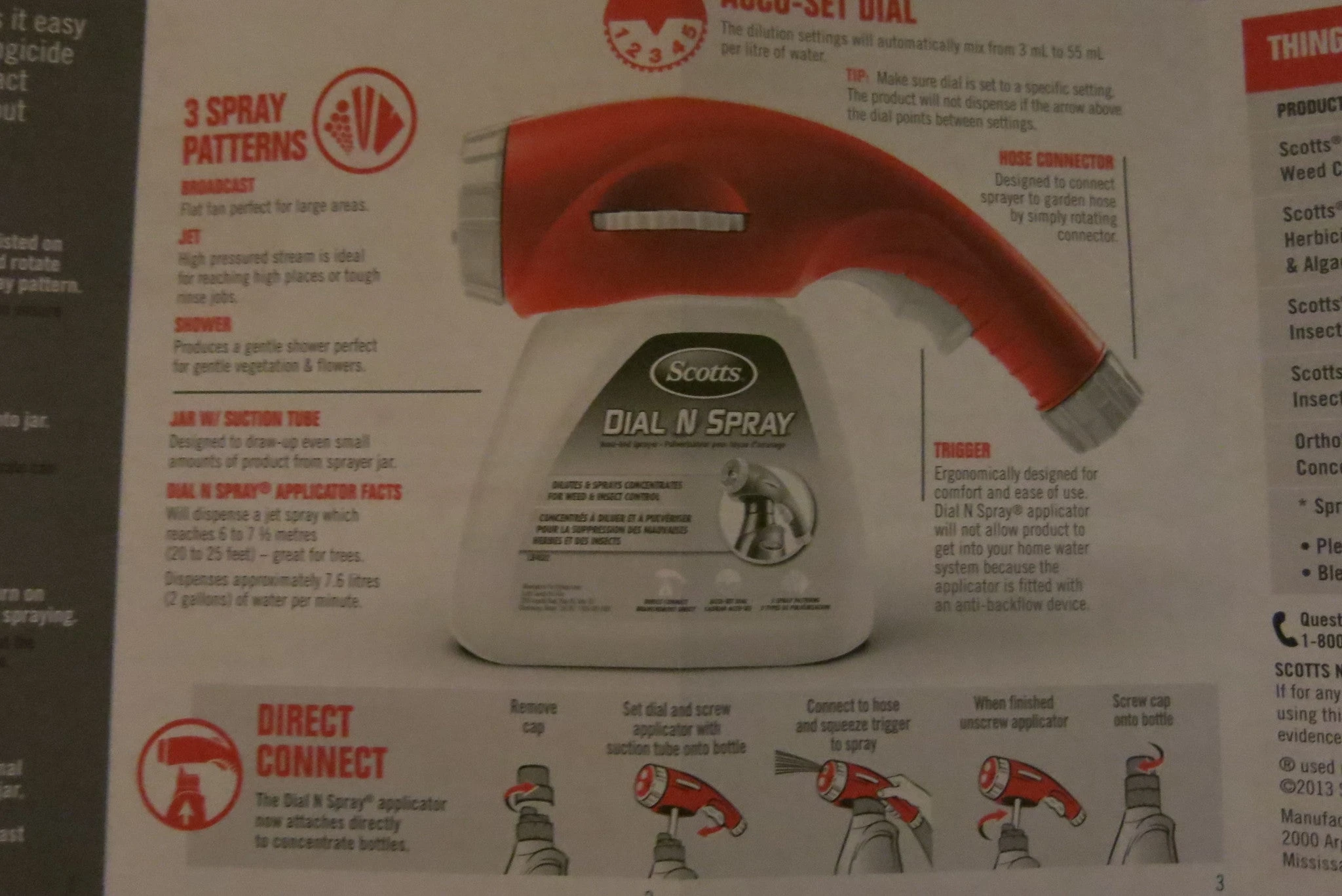 Scotts Dial N Spray Hose-End Sprayer